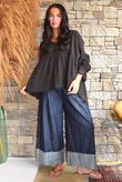 Sundaze Cheesecloth Vintage Artist Smock Coffee Bean